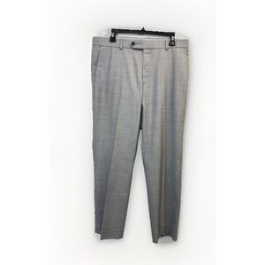 Ballin Dress Pants Men's Size 34X29 Flat Front Wool Grey Trousers